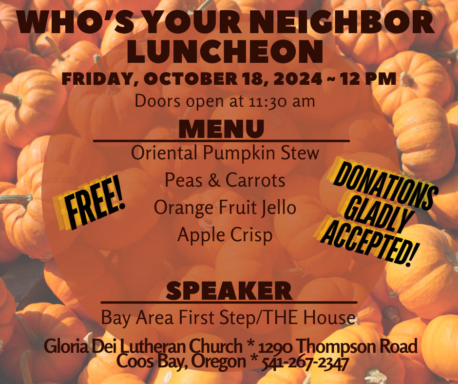 Who's your Neighbor Luncheon