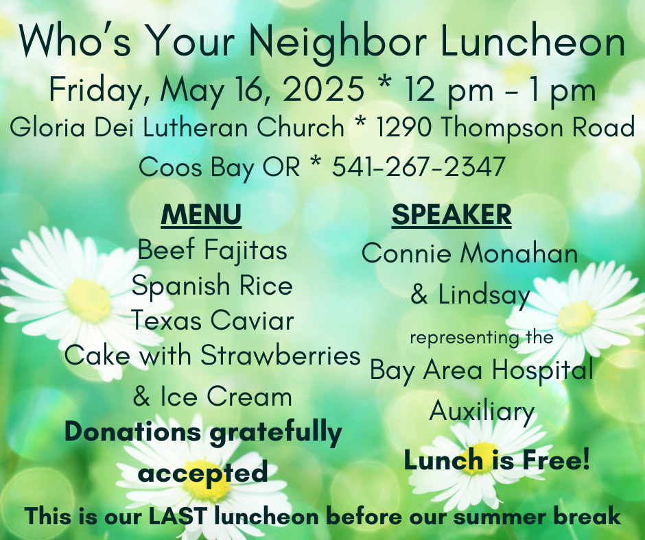 Who's your Neighbor Luncheon