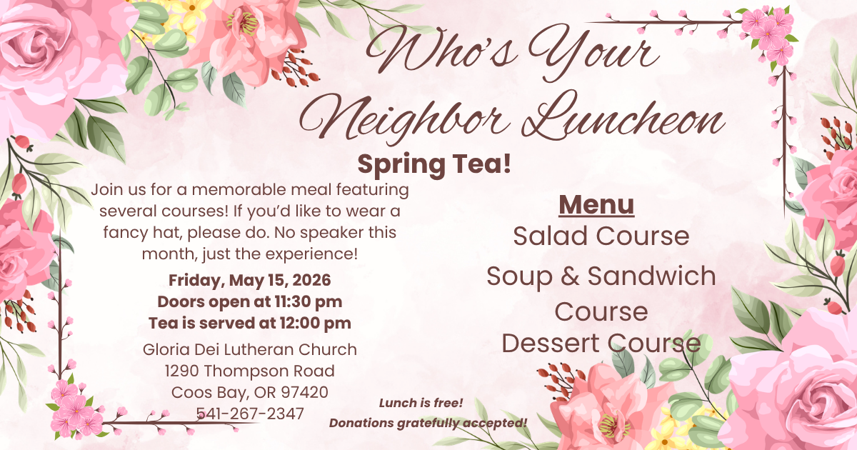 Who's your Neighbor Luncheon